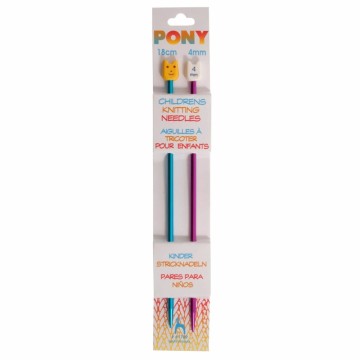 Pony barnestrikkepinner 4 mm
