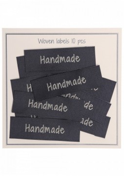 10 merkelapper - Handmade - grå
