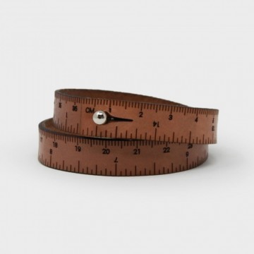 Wrist Ruler armbånd - brun